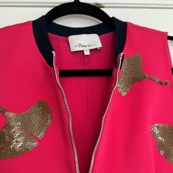 Philip Lim Cocktail Dress - pink with sequins - size 2 - Picture 4 of 8